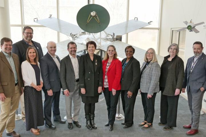 CU leaders with NASA leaders