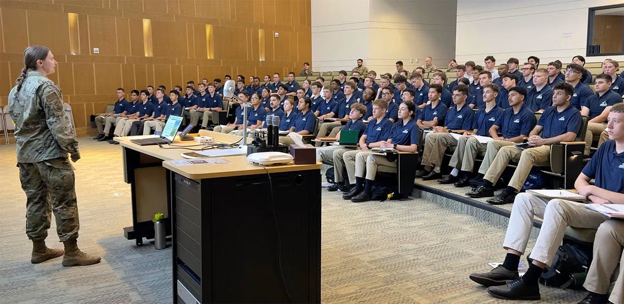 ROTC Students in Class