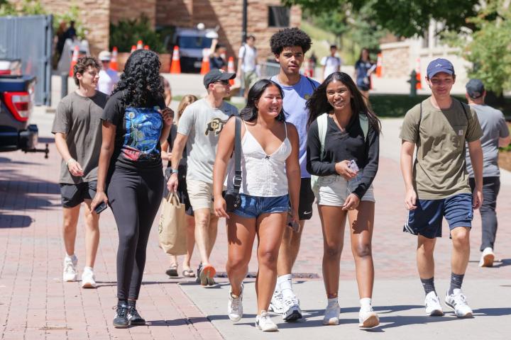 New students at CU Boulder